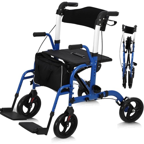 Folding rollator walker - folding,