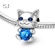 Blue heart kitten - heart, cat
