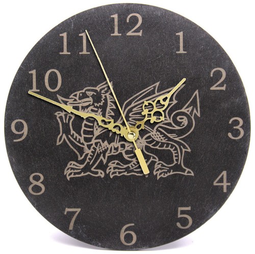 Genuine welsh slate wall clock - genuine,
