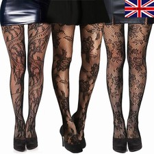 Womens Black Lace Floral