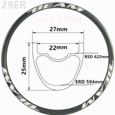 27mmx25mm 29er Carbon Fiber XC