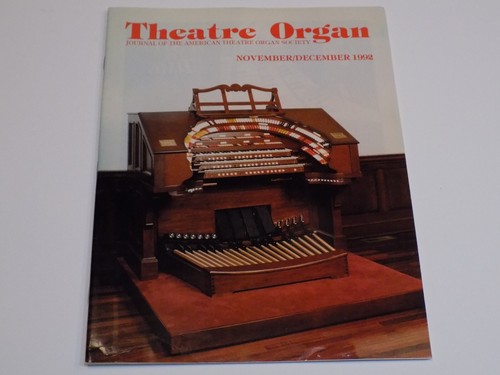 Theatre organ society magazine - theatre,