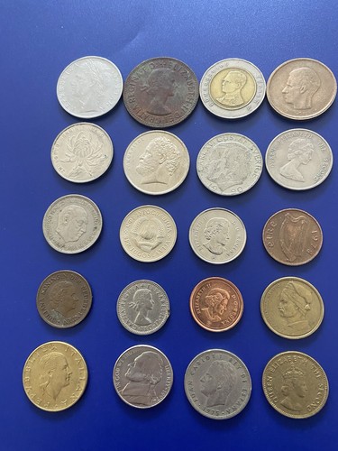 Old coins world mix - world,