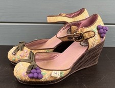 Miss L Pump Wedges Hessian