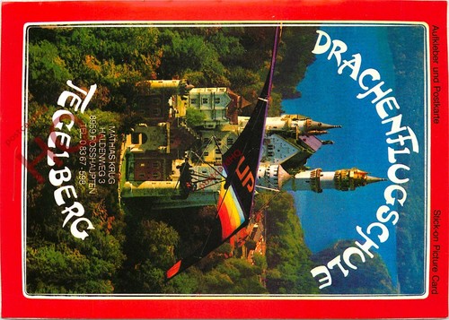 Picture postcard hang glider - picture,