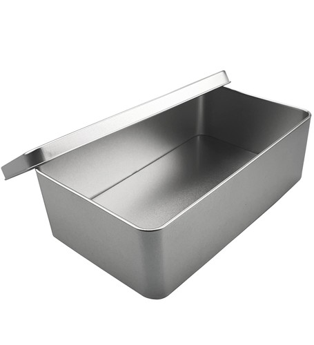 Silver metal tin - silver,