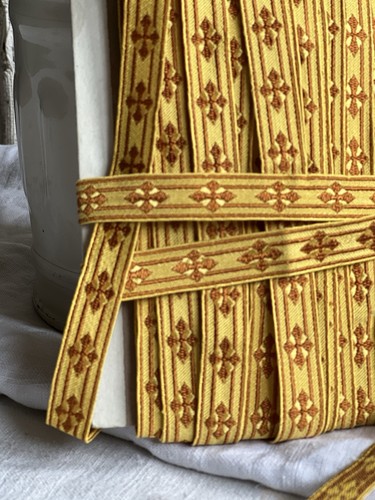 Vintage tape ecclesiastical - tape,