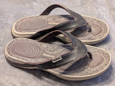 Reebok Easytone Flip II Women's Sandal Brown Size 10 / 41 Thong Flip Flops