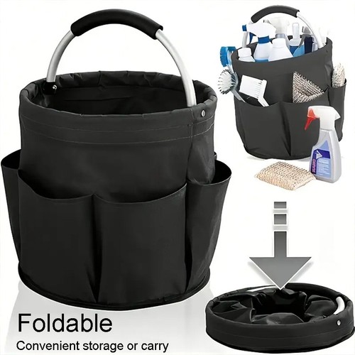 Cleaning caddy with handle - with,