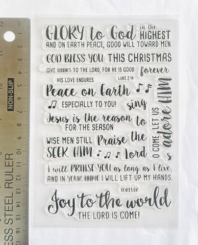 Clear rubber stamp christmas - rubber,