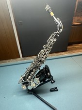 Trevor James Alto Saxophone Horn Classic II Black/Nickel Body, Silver Keys.