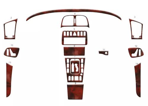 Wood look dash trim kit - look,
