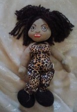 Scary Spice Cloth Rag Beanie Doll. Spice Girls. VGC. 7.5ins.