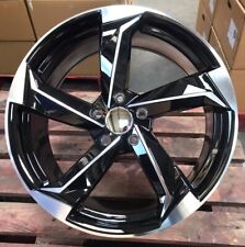 20"/VW Transporter T5 T6 T6.1/Gloss Black/Machined/S Line Rotor Style/Alloys X4