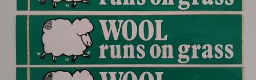 Vintage wool runs grass - runs, on
