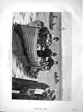 Old Antique Print 1895 Holiday Amusements Diver Boat Monte Blanco Borax 19th