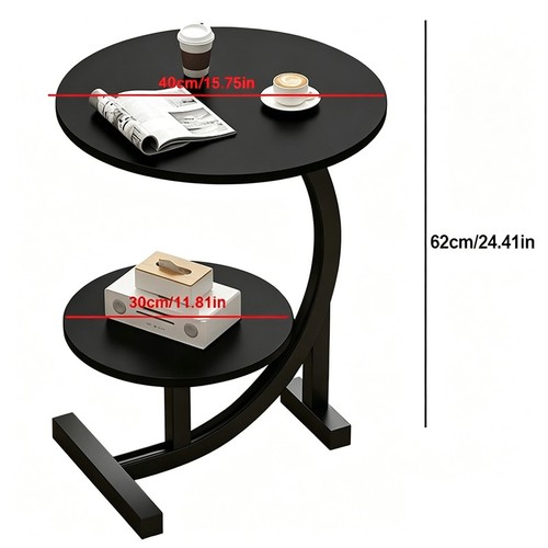 Tier side table shaped - side,
