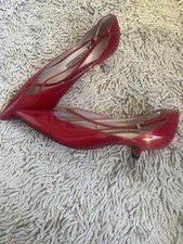 Zara Red Patient Kitten Heel