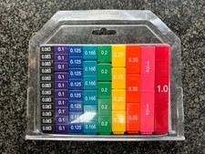 Fraction Tower Cubes - 51 Pieces, Ages 6 plus Maths Learning Toys for Kids