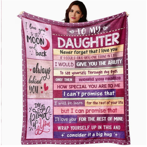 Daughter fleece blanket - daughter,
