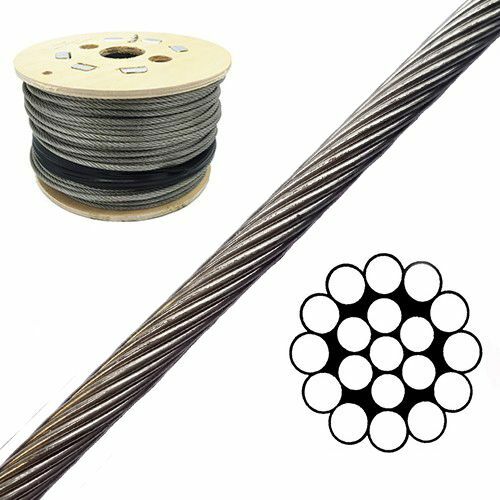 2mm 1x19 galvanised steel - galvanised, wire