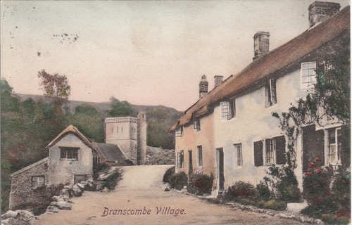 Cottages church branscombe - &, church,