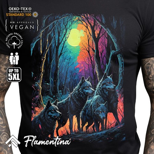 Night wolves mens tshirt full - mens,