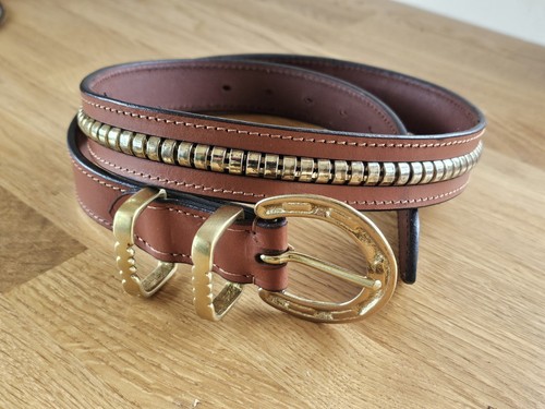 New horseshoe buckle belt - new, 36"