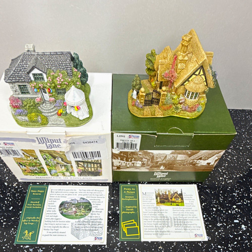 Lilliput lane cottage - lane, 2x