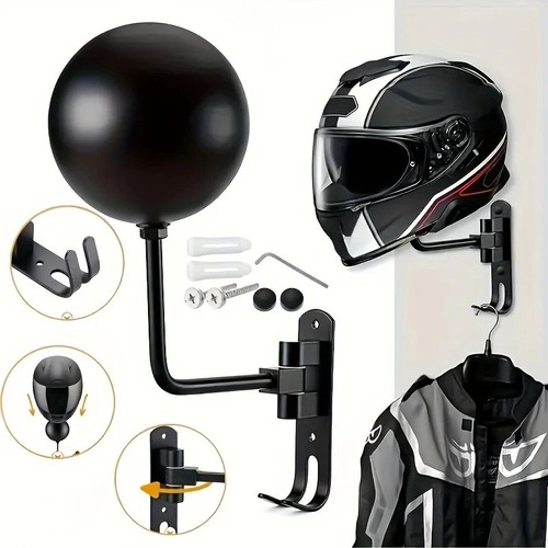 Motorcycle bicycle helmet rack - bicycle,