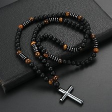 Vinatge Cross Rosary Necklace
