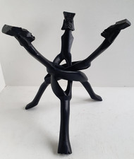 VINTAGE CARVED WOODEN AFRICAN