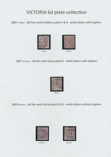 1865 6d lilac plate - 6d,