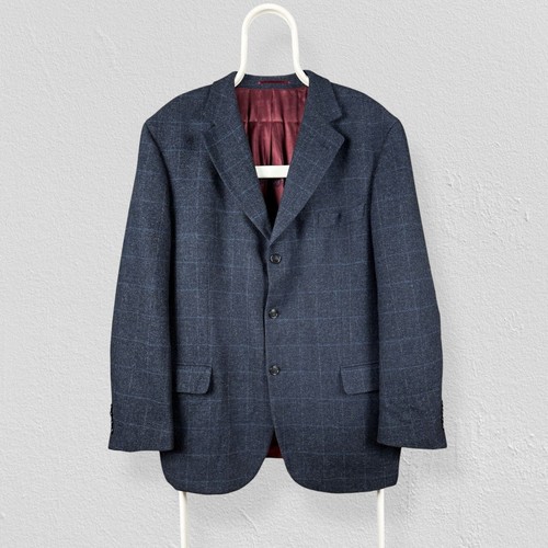 Gant blue 100 wool check - gant,