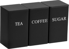 Tea Coffee Sugar Canisters 1L