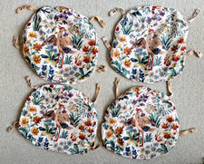 4 Ercol seat cushion covers for quaker type dining chairs