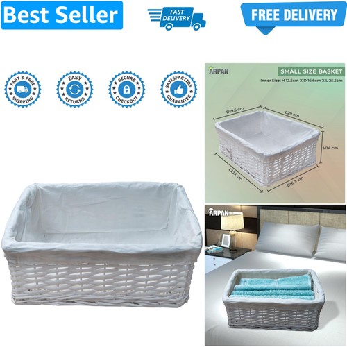 Small white wicker - small,