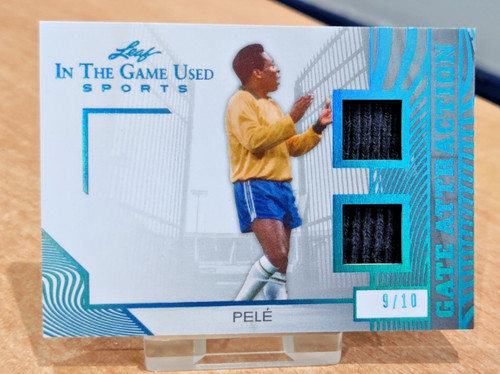 Pele match worn dual patch - worn,