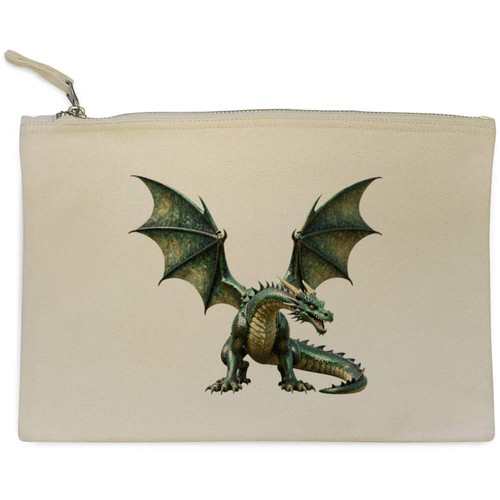 Emerald dragon canvas - canvas, zip