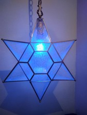 antique leaded glass hanging
