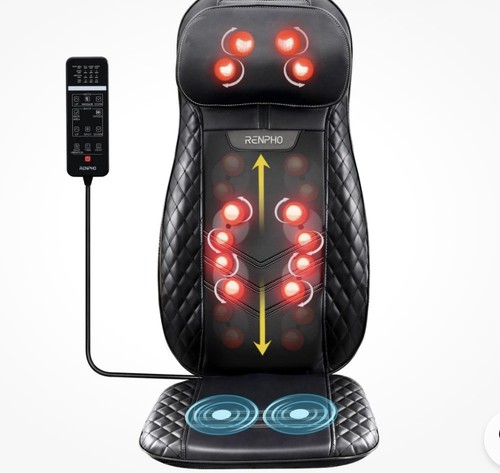 Back massager with - back,