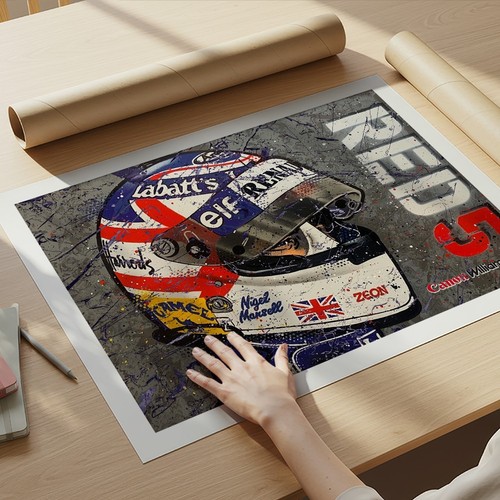 Nigel mansell champion red - champion,