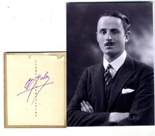 Oswald Mosley vintage signed page