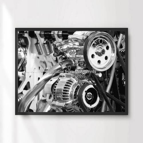 Black white mechanical - white,