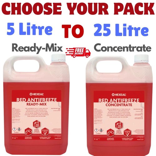 Hexeal red antifreeze engine - red,