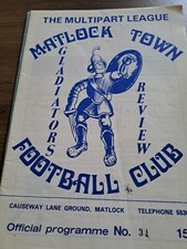 Matlock town oswestry - matlock,