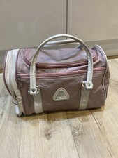 Vintage Head Holdall Bag Sports Gym Retro Dusky Pink Faux Leather Without Strap