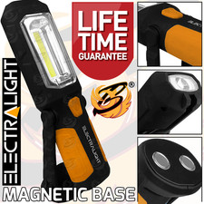 COB LED Work Light Torch Inspection Lamp Magnetic Flash Light Cordless WorkLight