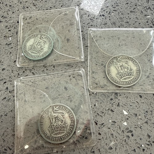 1932 one shilling coins - one,