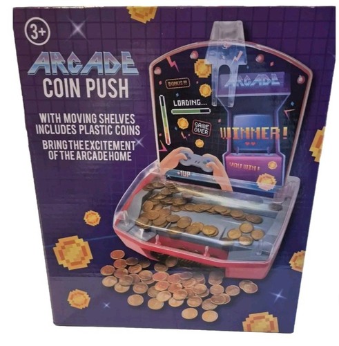 Arcade coin push with - arcade,